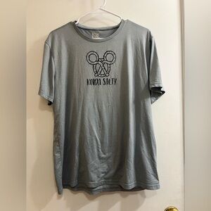 32 Degrees Gray Short Sleeve Tee with Mickey Mouse Design